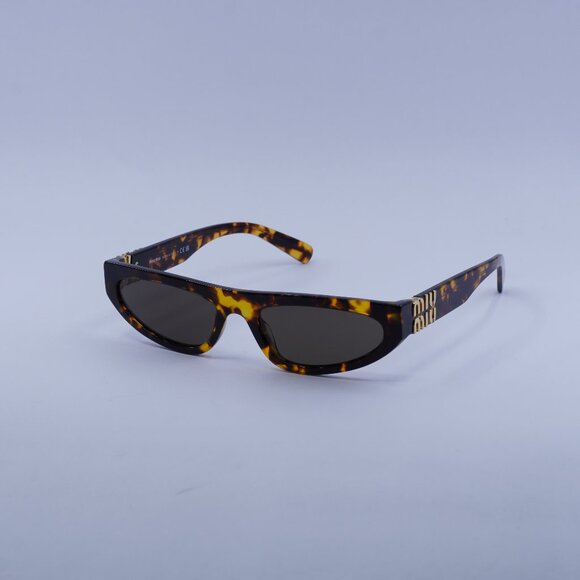 Miu Miu MU07ZS VAU06B Sunglasses Honey Havana Geometric Frame - Picture 2 of 12